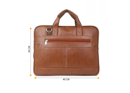 Business Laptop Bag for Men with Premium PU Leather Design