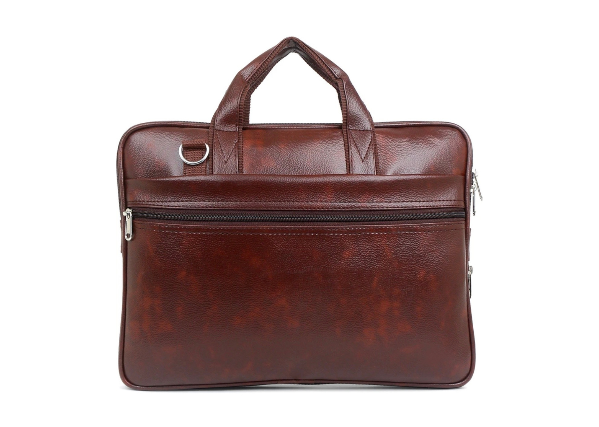 Business Laptop Bag for Men with Premium PU Leather Design