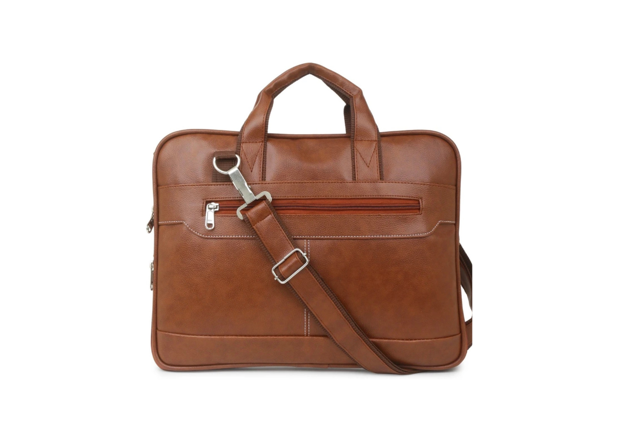 Business Laptop Bag for Men with Premium PU Leather Design