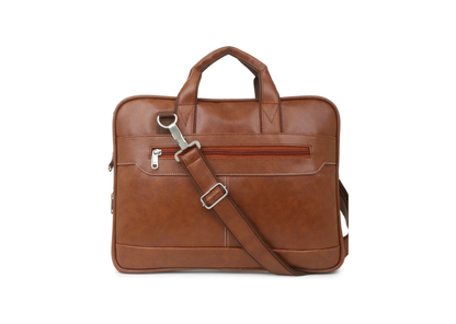Business Laptop Bag for Men with Premium PU Leather Design
