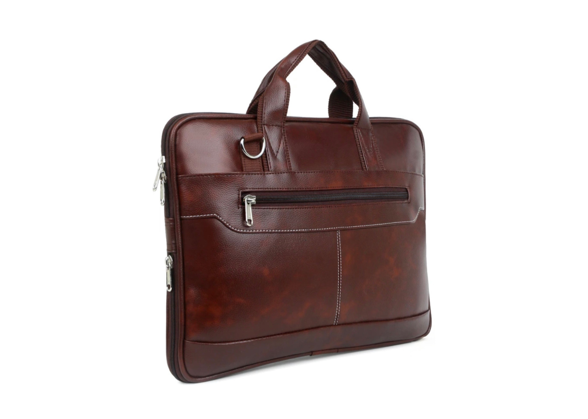 Business Laptop Bag for Men with Premium PU Leather Design