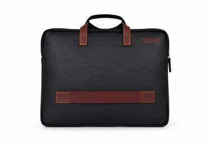 Executive Leatherette Laptop Bag for Work, College & Travel