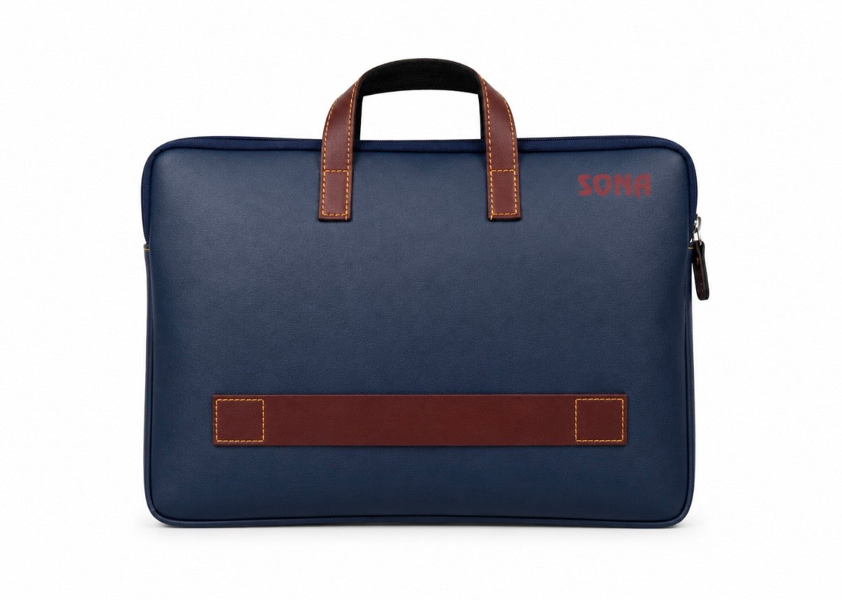 Executive Leatherette Laptop Bag for Work, College & Travel