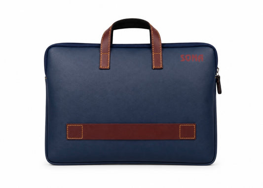 Executive Leatherette Laptop Bag for Work, College & Travel