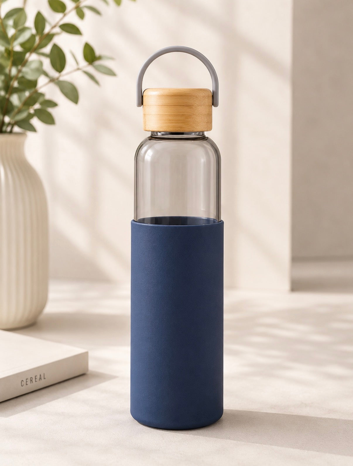Premium Executive 3-in-1 Gift Set with Diary, Glass Bottle & Metal Pen