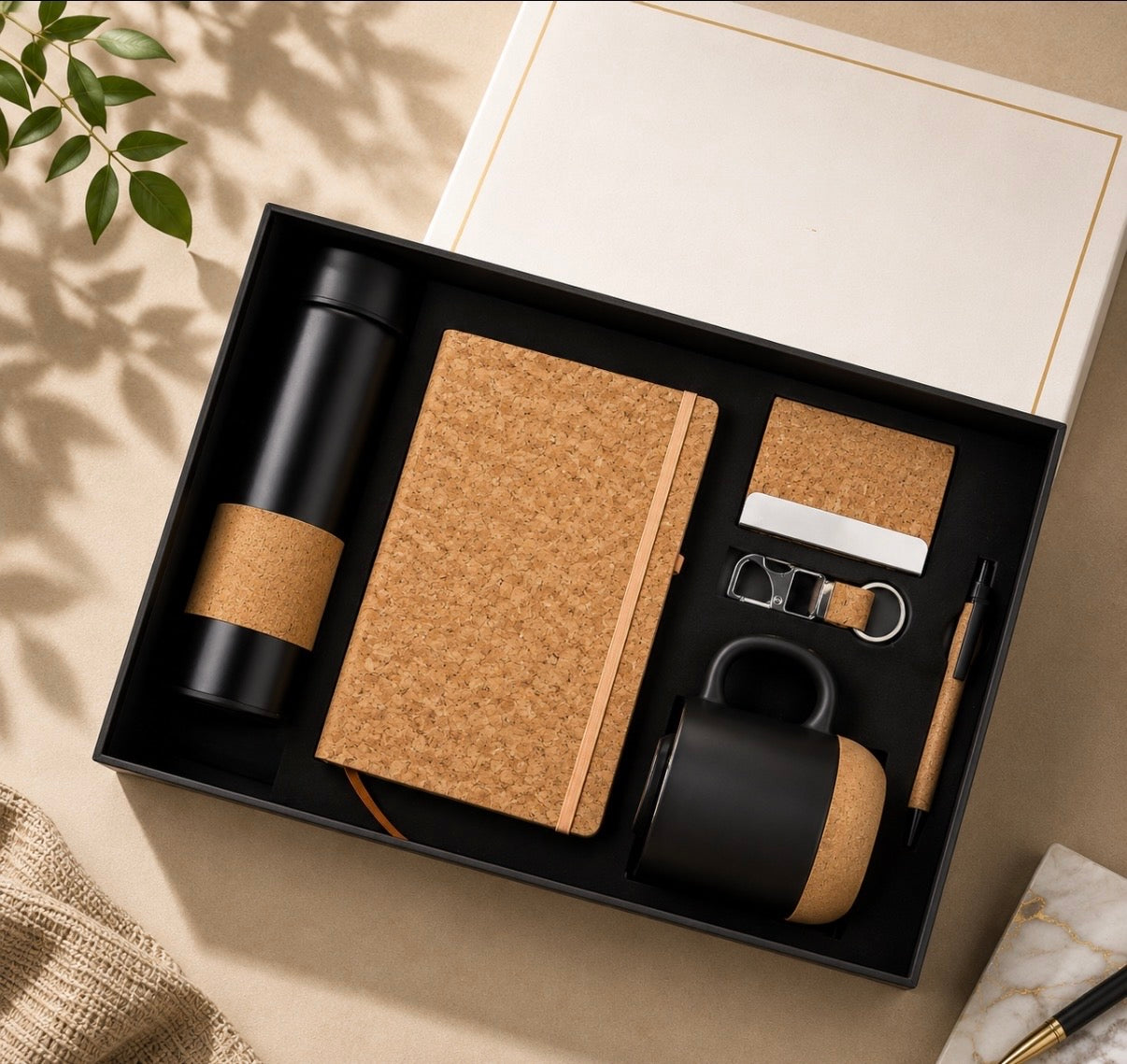 Premium Cork Corporate Gift Set – Sustainable Executive Gifting Solution